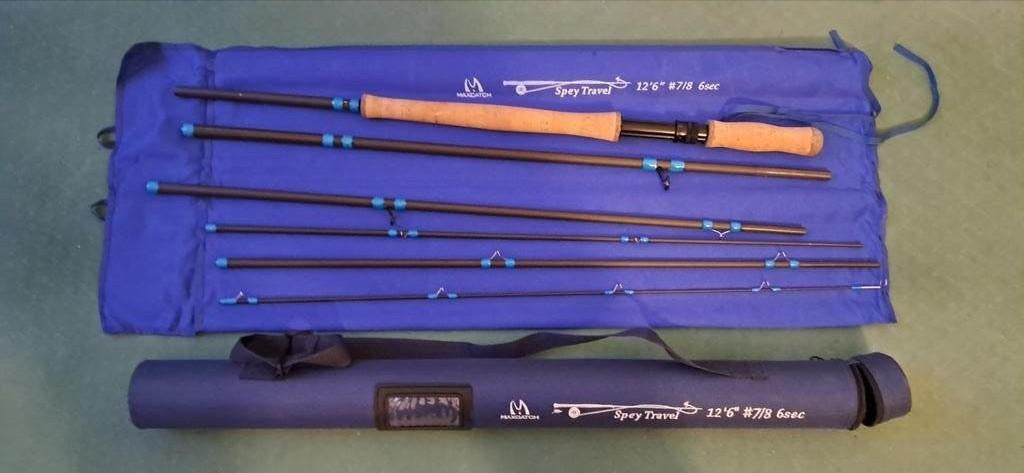 Maxcatch Spey Travel vliegvishengel 12'6" #7/8 6sec, Ophalen of Verzenden, Nieuw, Werphengel