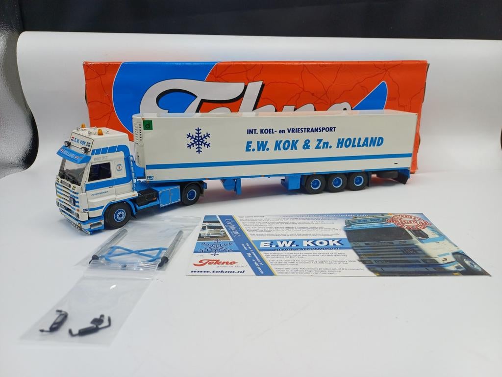 Tekno Scania 143 Estepe PB KOK, Hobby en Vrije tijd, Ophalen of Verzenden, Zo goed als nieuw, Bus of Vrachtwagen