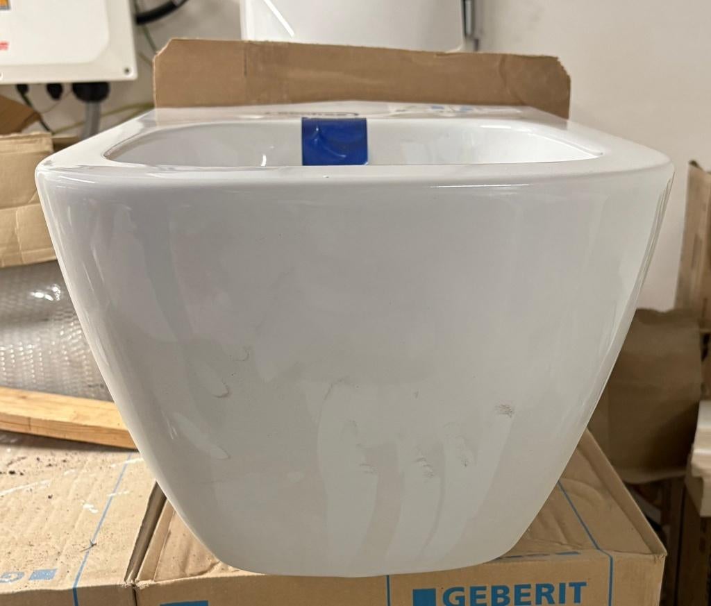 Geberit Smyle Wandcloset, Ophalen, Nieuw, Steen, Toilet