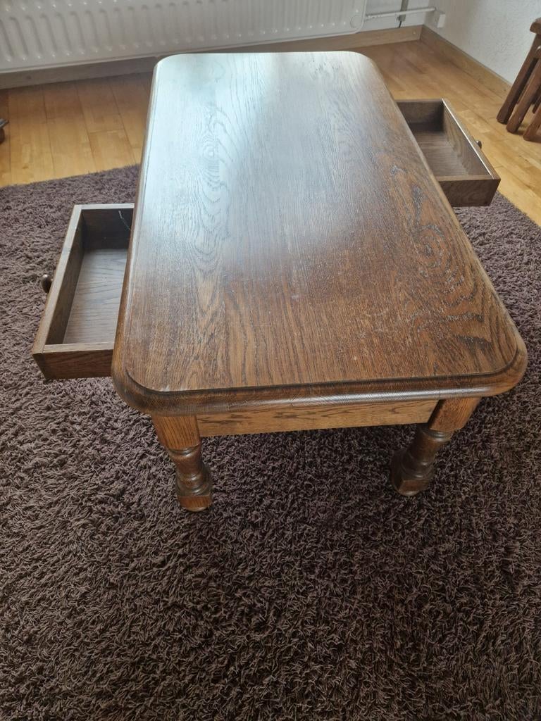 Salontafel met 2 laden, 120x65x50 cm, Huis en Inrichting, Ophalen