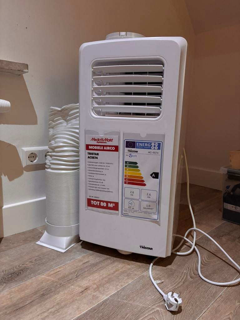 Mobiele airco ZGAN nieuwprijs €350,-, Ophalen, Minder dan 60 m³, Timer, 3 snelheden of meer