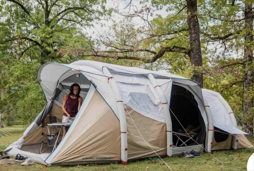 Decathlon Opblaasbare 6-persoons Fresh & Black Tent, Caravans en Kamperen, Ophalen