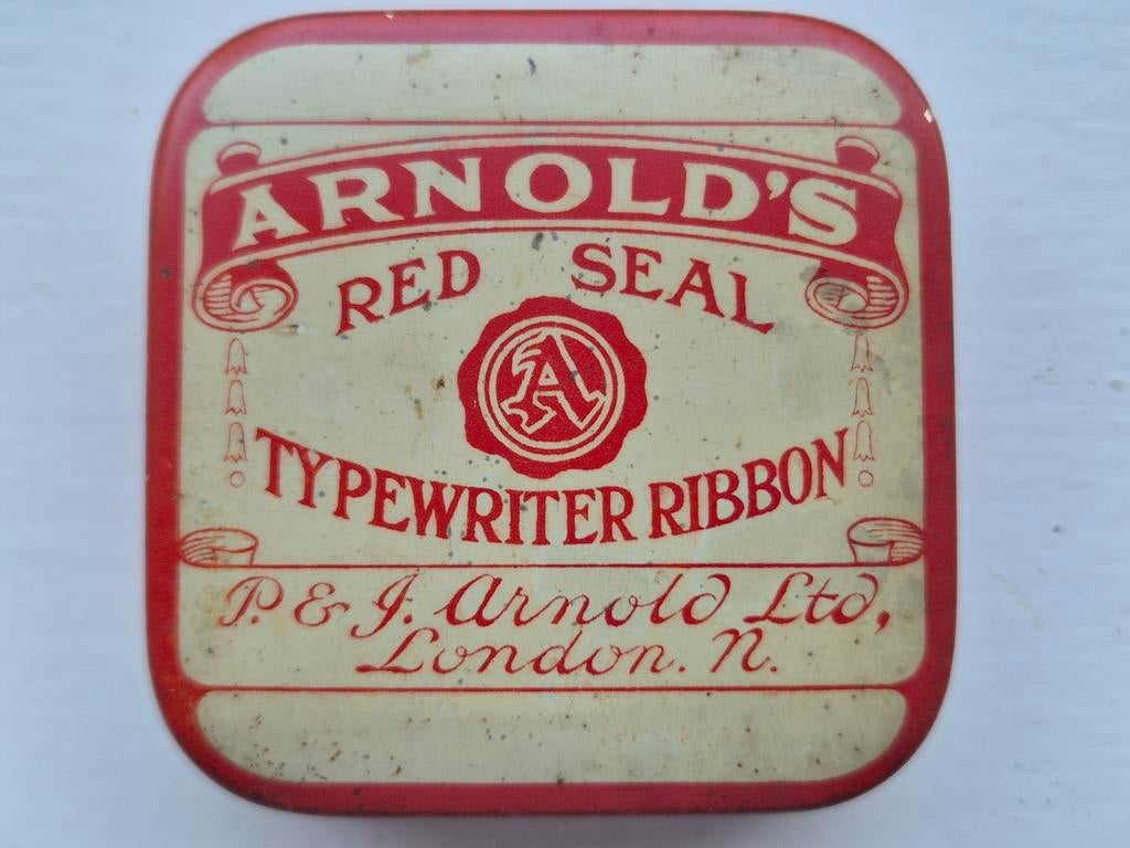 Typewriter Ribbon Inktlint blikje Arnold's London, Ophalen of Verzenden, Gebruikt, Overige