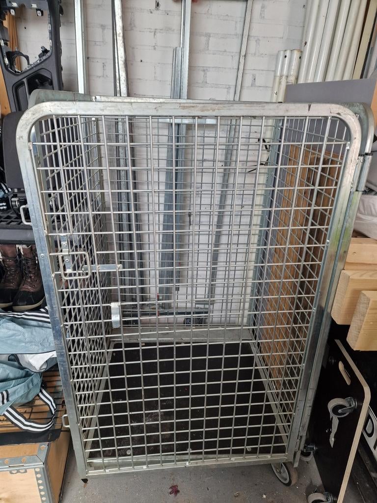 Stevige Transportwagen, Magazijnwagen, Rolcontainer,, Ophalen