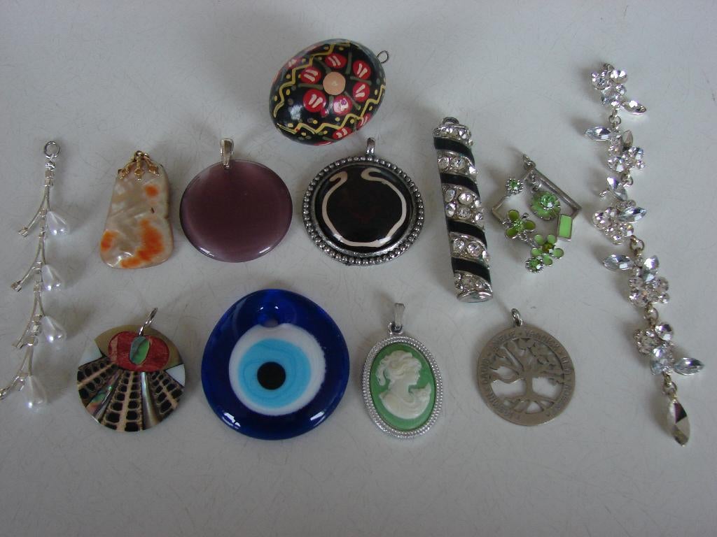 Vintage kettinghangers per stuk te koop., Overige materialen, Ophalen of Verzenden, Zo goed als nieuw, Overige kleuren