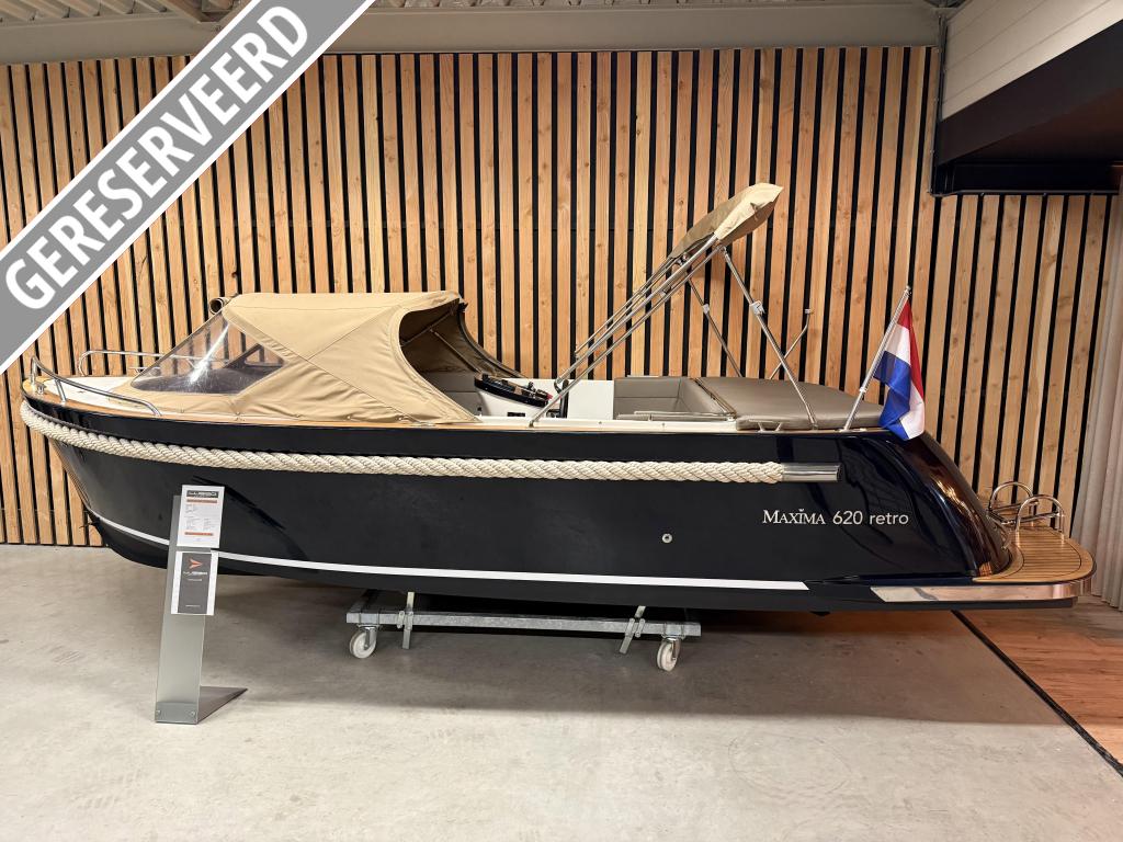MAXIMA 620 RETRO DELUXE '30PK SUZUKI' KOELKST BIMINI GPS '21