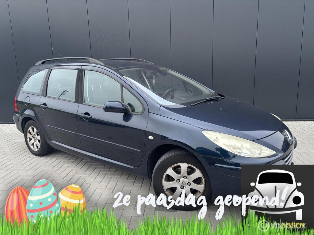 Peugeot 307 Break 1.6-16V Premium, Gebruikt, 4 cilinders, Blauw, Handgeschakeld
