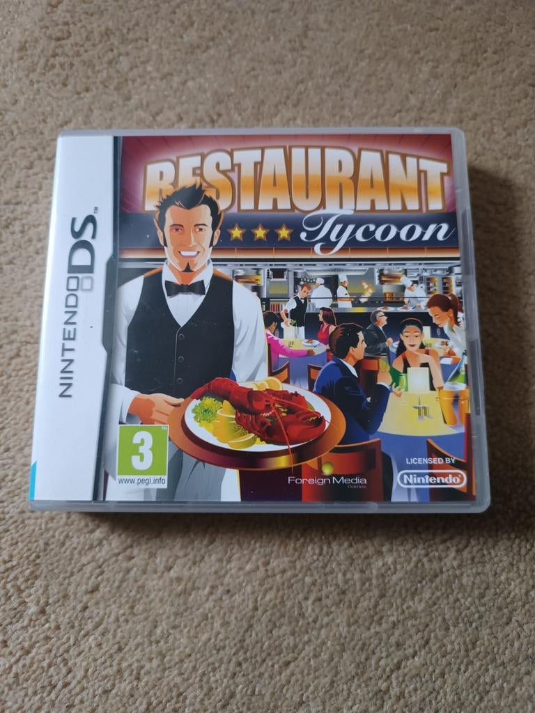 Nintendo DS Restaurant Tycoon, Ophalen of Verzenden, Zo goed als nieuw, Zilver