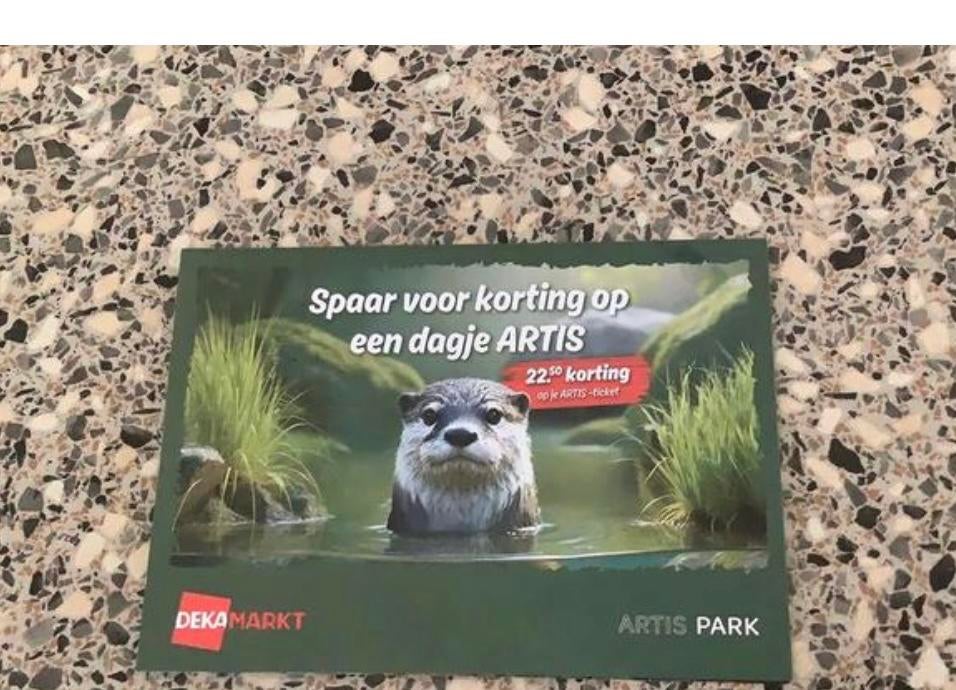 Artis kaart, Eén persoon, Ticket of Toegangskaart