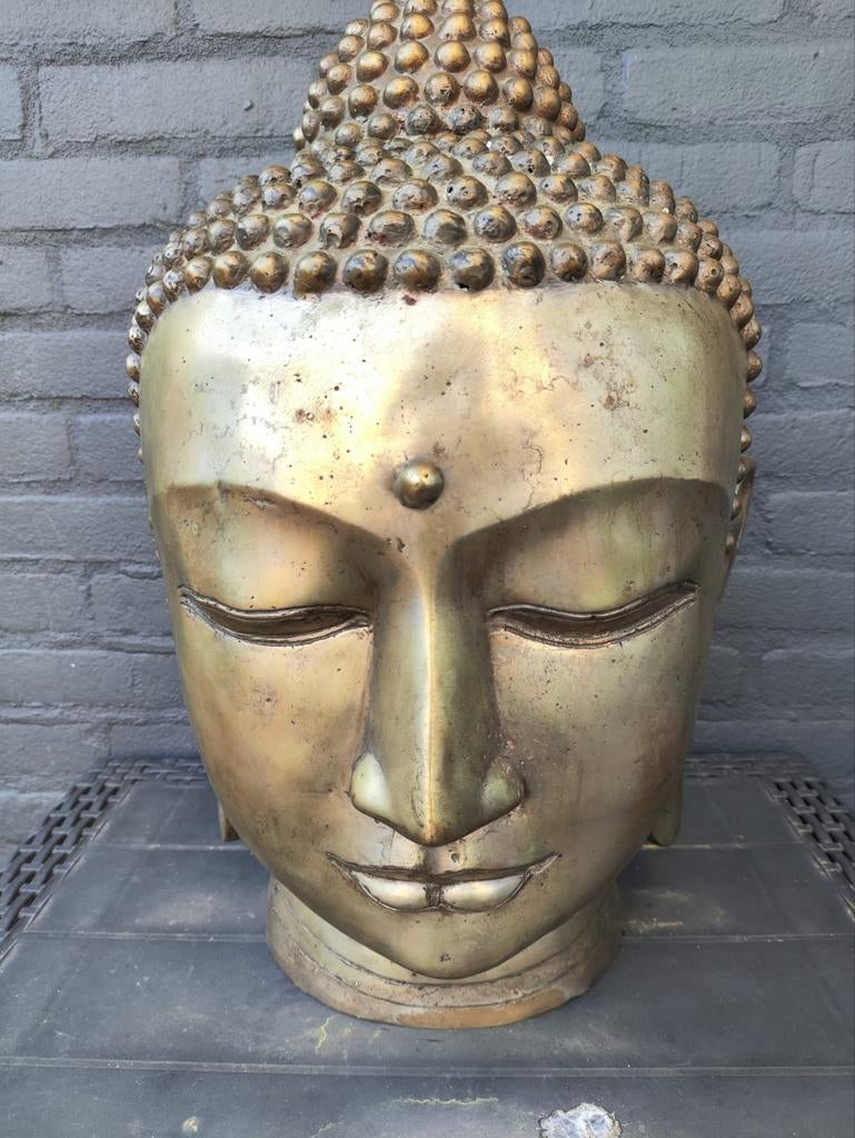 Prachtige boeddha hoft bronz plus mesing7.5 kilo, Ophalen of Verzenden