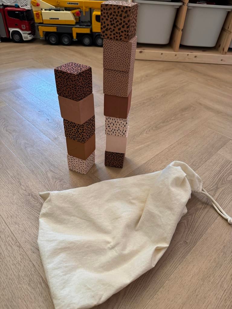 Stapelblokken foam, Kinderen en Baby's, Speelgoed | Bouwstenen, Ophalen of Verzenden, Gebruikt, Overige merken