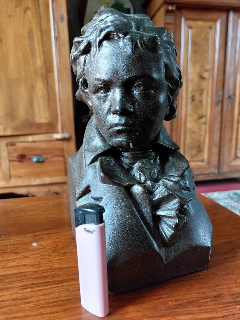 Zware buste van componist, vermoedelijk Beethoven, Ophalen of Verzenden