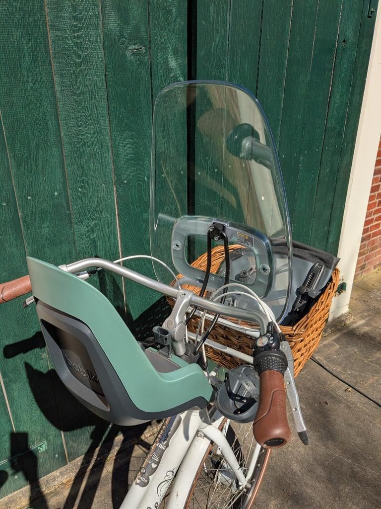 Bobike fietsstoeltje voor met windscherm, Ophalen of Verzenden, Gebruikt