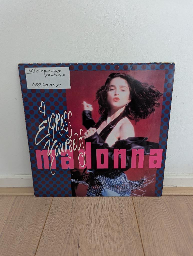 Madonna - Express Yourself (12 inch, maxi), Cd's en Dvd's, Vinyl Singles, Gebruikt, Maxi-single, Pop, 12 inch, Ophalen of Verzenden