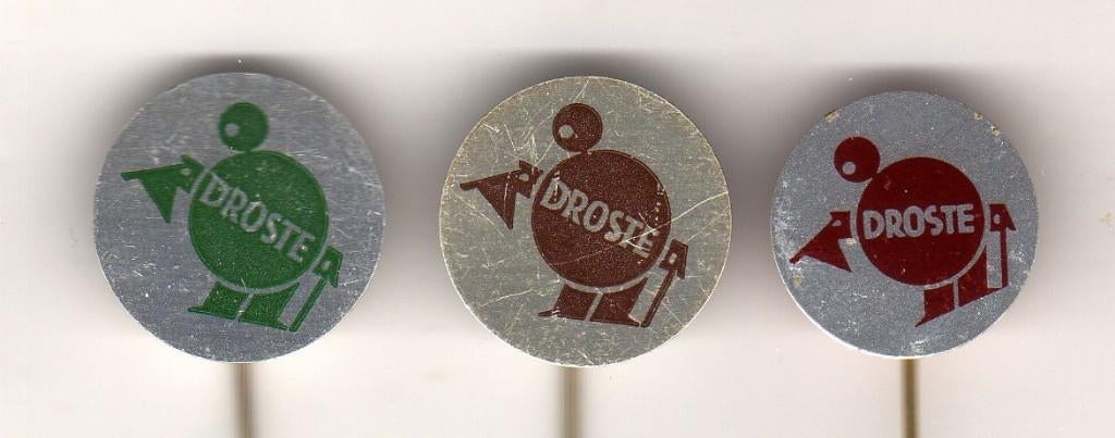 3 speldjes DROSTE CHOCOLADE (A4), Ophalen of Verzenden, Gebruikt, Overige onderwerpen