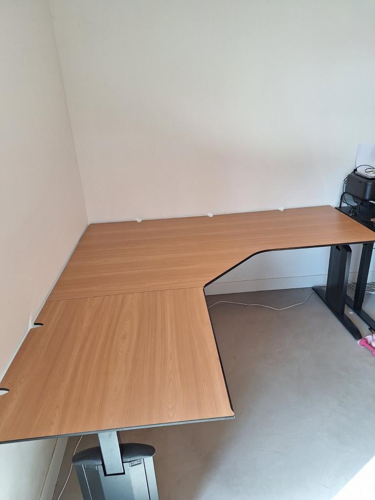 Hoekbureau 80x200cm, Huis en Inrichting, Bureaus, Ophalen, In hoogte verstelbaar, Gebruikt