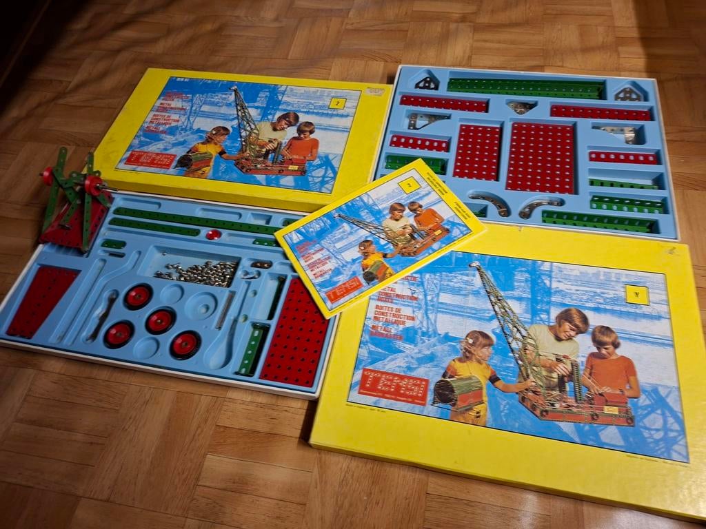 Twee complete Temsi Meccano sets, Ophalen of Verzenden
