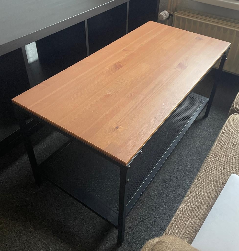 Ikea Salontafel FJÄLLBO Zwart 90x46cm, Huis en Inrichting, Ophalen, Gebruikt, 50 tot 100 cm, 50 tot 100 cm