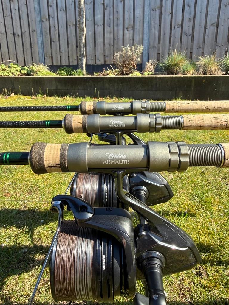 3 x Century Armalite MK3 10ft 2,75lb, Watersport en Boten, Hengelsport | Karpervissen, Ophalen, Zo goed als nieuw, Werphengel