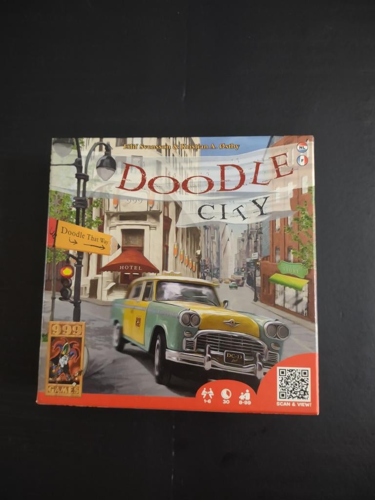 Doodle City - 999 Games (met extra score vellen), Vijf spelers of meer, Ophalen of Verzenden, Zo goed als nieuw, 999 Games