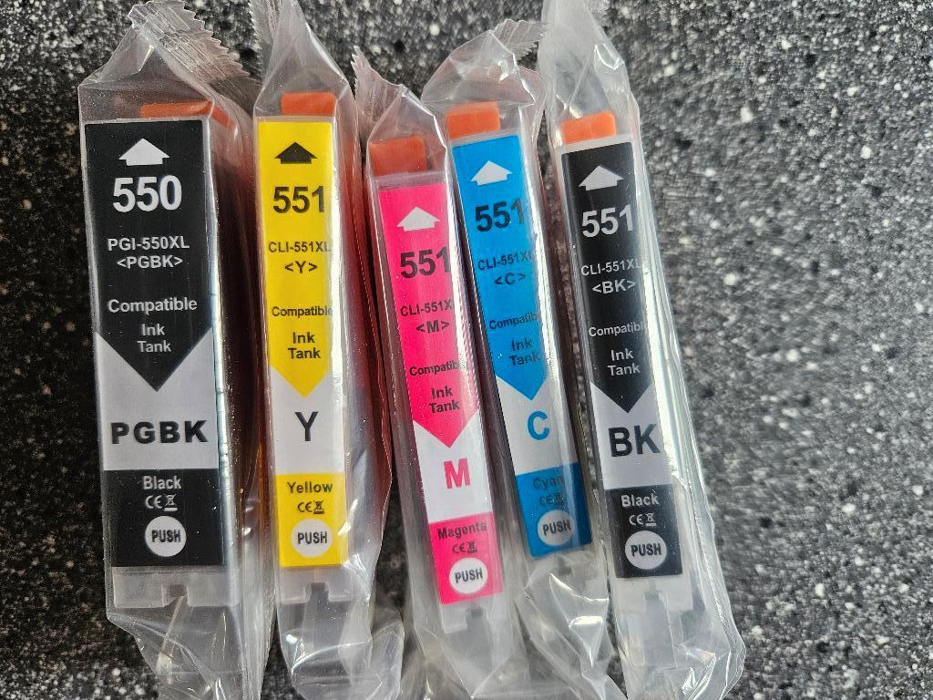 inkt cartridge set 550 551 CANON PIXMA printer NIEUW in doos, Ophalen of Verzenden, Nieuw, Cartridge