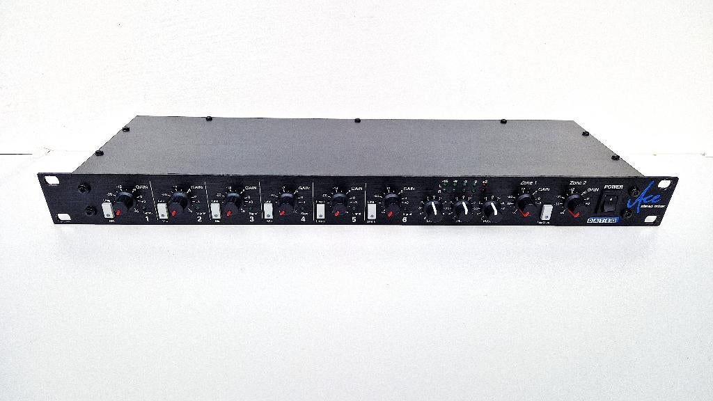 Div. rack-mengpanelen 19” Dateq Cloud DAP Art InterM e.a., Ophalen of Verzenden, Gebruikt, 5 tot 10 kanalen, Microfooningang
