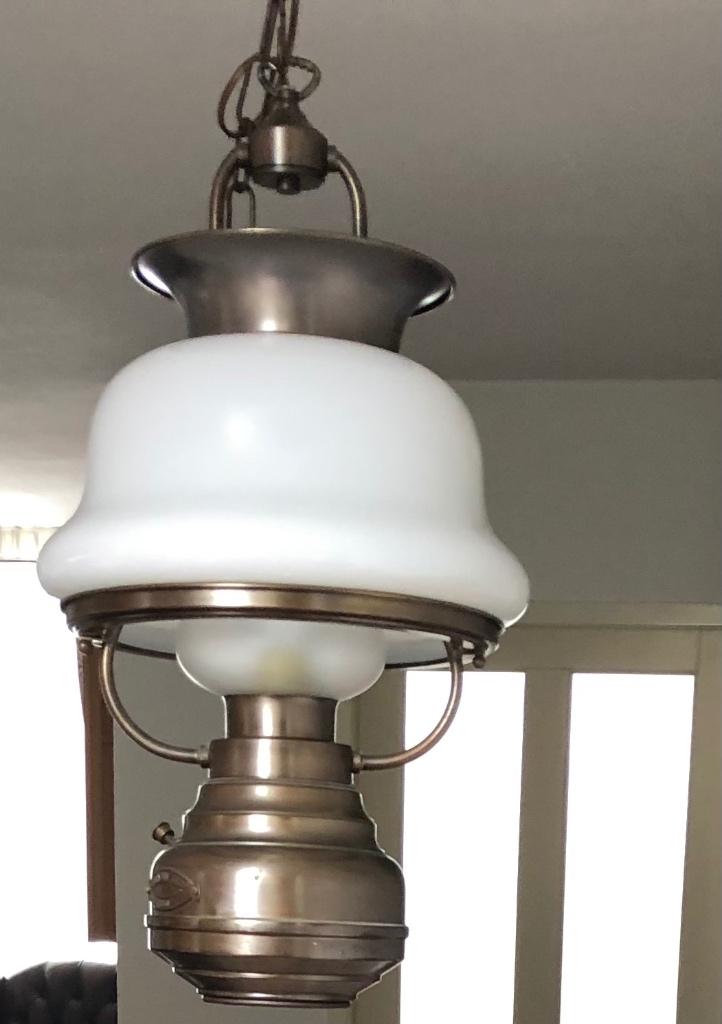 Vintage hanglamp - Scheepslamp Stijl, Ophalen, Gebruikt, 50 tot 75 cm, Vintage hanglamp - Scheepslamp Stijl