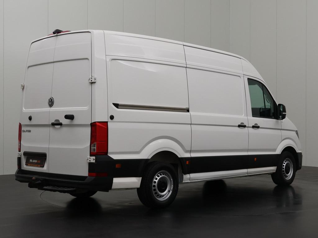 Volkswagen Crafter 2.0TDI L3H3 | Navigatie | Camera | Airco, Stof, Gebruikt, Zwart, Volkswagen