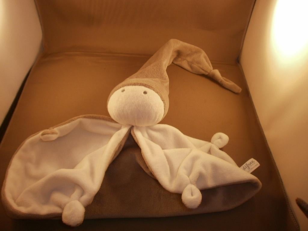 Difrax spook grote versie grijs/wit velours lange muts met, Ophalen of Verzenden, Nieuw, Overige typen