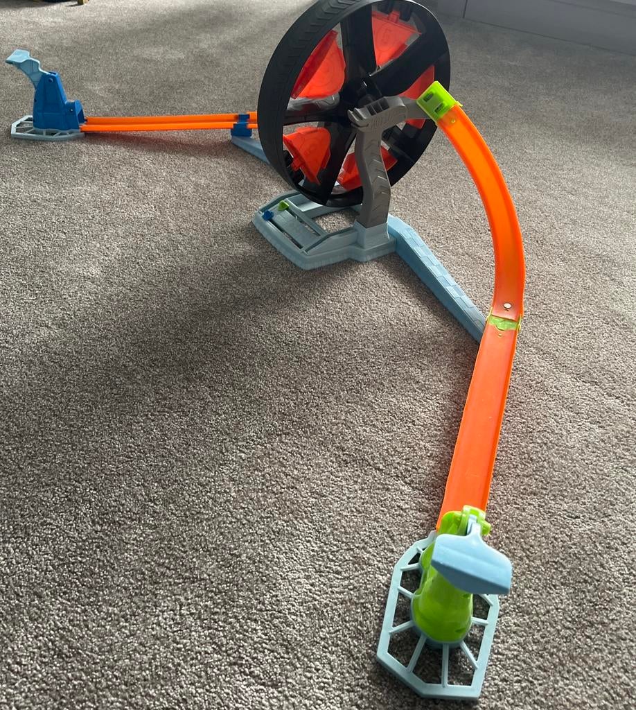 Hot Wheels Action - Spinwheel, Kinderen en Baby's, Speelgoed | Racebanen, Ophalen of Verzenden, Zo goed als nieuw, Handmatig, Hot Wheels