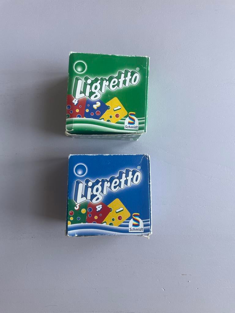 Ligretto groen + blauw, Een of twee spelers, Ophalen of Verzenden, Gebruikt, Schmidt