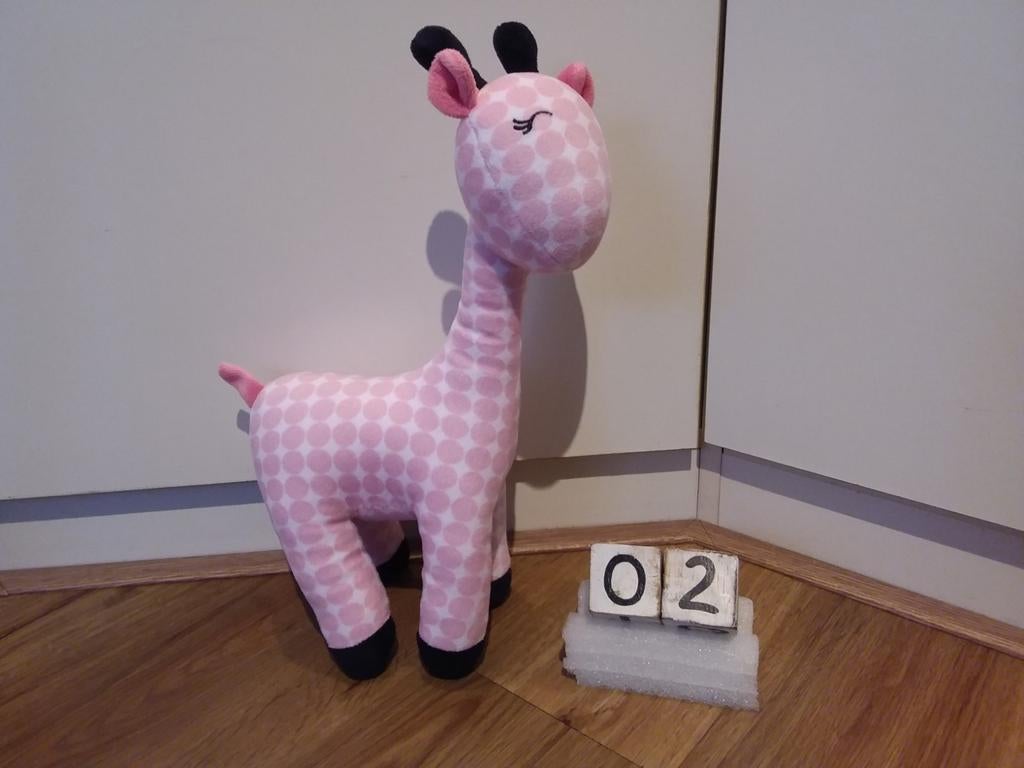 Kruitvat evora poes roze met groene details knuffel, Ophalen, Zo goed als nieuw