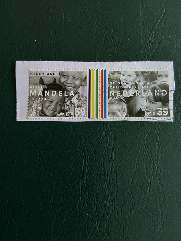 Nvph 2196a/2197a Paar. Nelson Mandela 85 jaar  ( gest), Postzegels en Munten, Ophalen of Verzenden