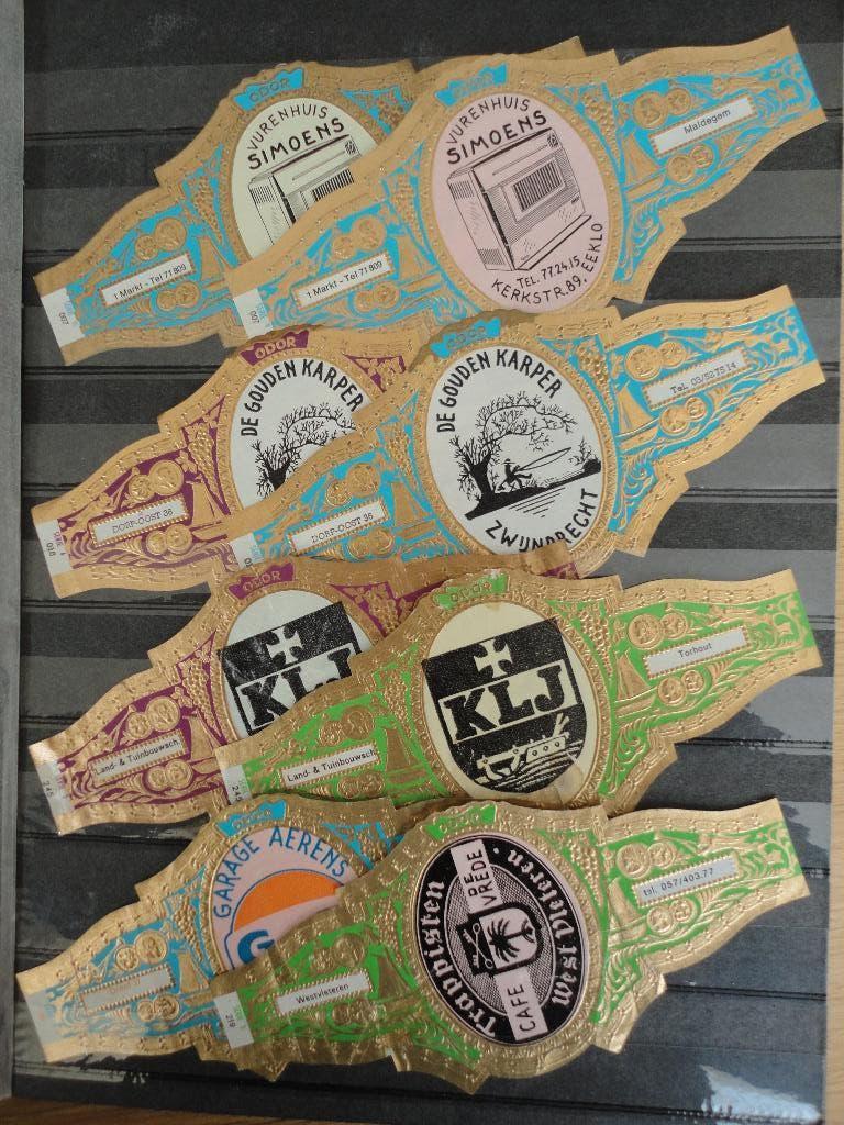 sigarenbandjes 47= 8st reclame GF, Ophalen of Verzenden, Gebruikt, Sigarenbandjes