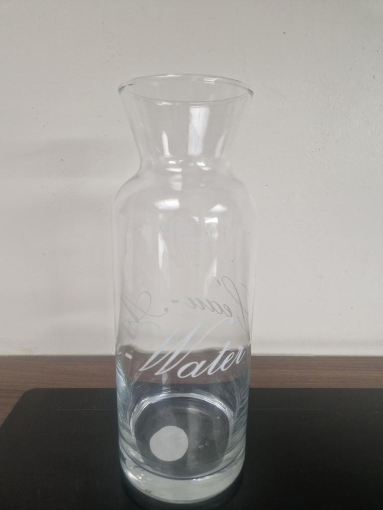 Pasabahce Aqua / water karaf, 1 lier, Overige typen, Ophalen of Verzenden, Overige stijlen, Glas