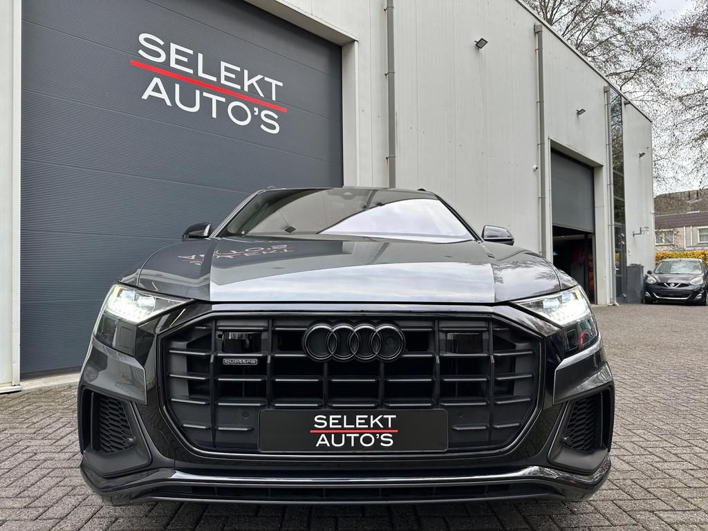 Audi Q8 55 TFSI Quattro S-Line 4W-Best/B&O 3D/RS-Zetels/Alca, Automaat, Gebruikt, 2995 cc, Q8