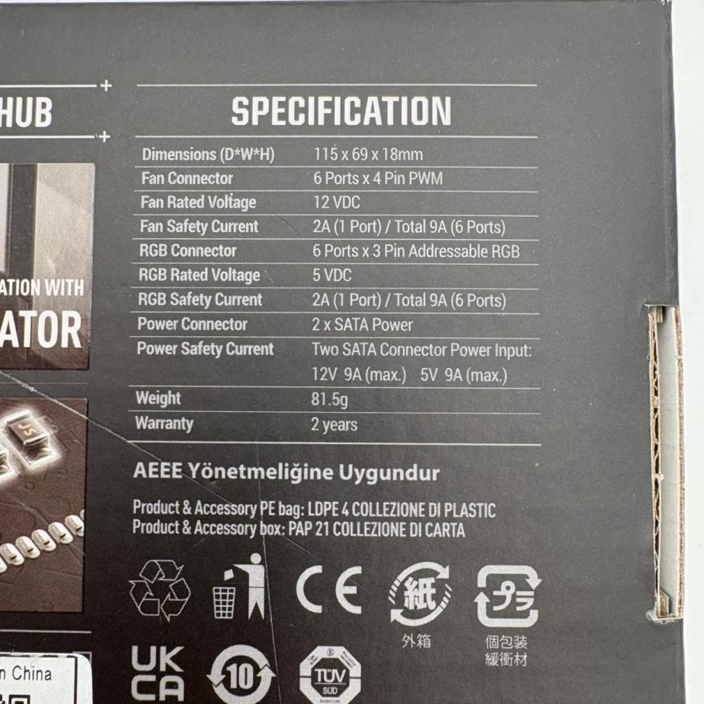 ASUS TUF Gaming ARGB PWM Fan 4-pin Hub - Nieuw, Ruilrijk, Nieuw, Info@ruilrijk.nl, Neerstraat 60, 6041 KD Roermond