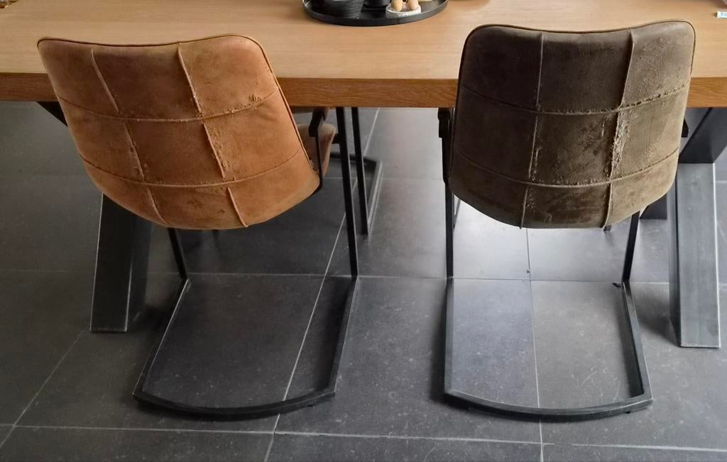 4x eetkamerstoel modern / industrieel, Ophalen, Gebruikt, Overige kleuren, Vier