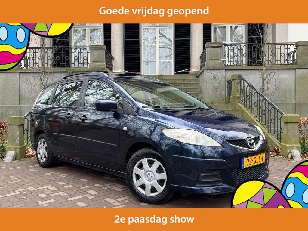 Mazda 5 1.8 Touring 7 Persoons Airco Schuifdak 2x Schuifdeur, Auto's, Mazda, Voorwielaandrijving, Elektrische ramen, Gebruikt