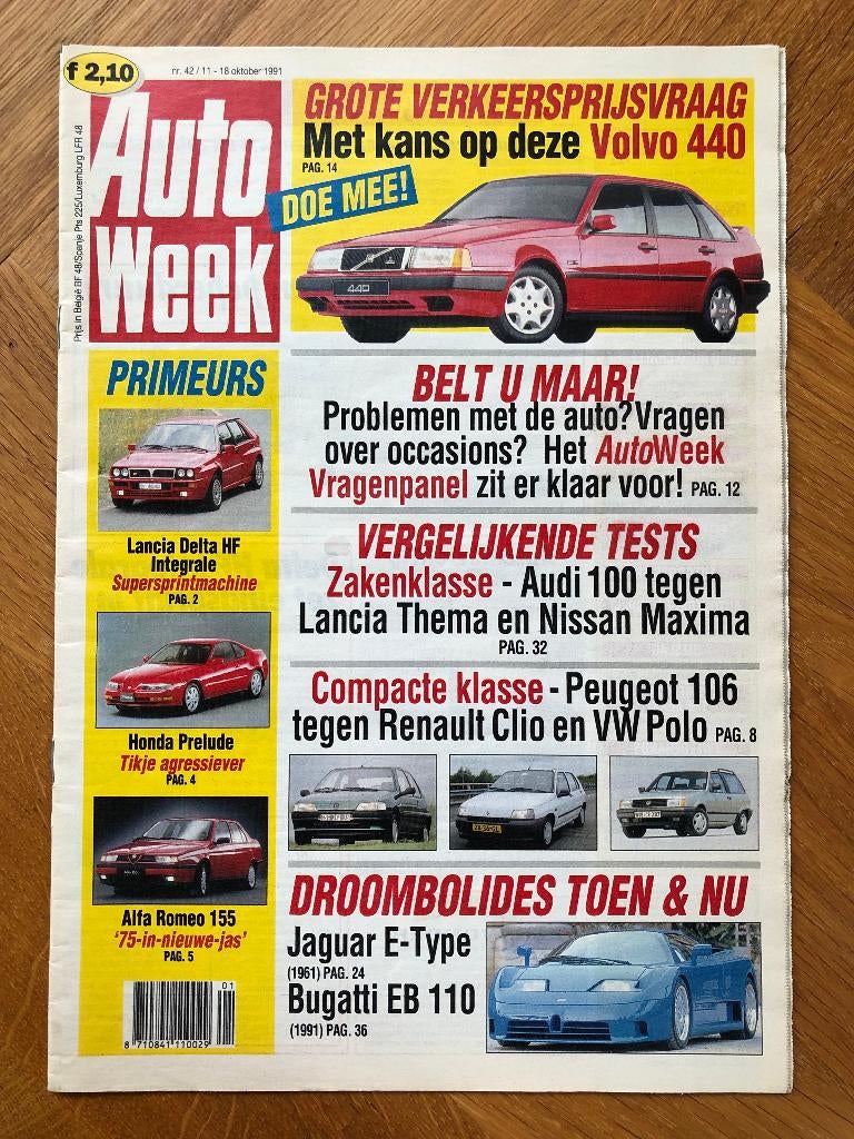 Autoweek nr. 42 1991, Nieuw, Ophalen of Verzenden, Autoweek, Algemeen