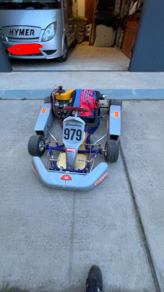 Kart 340cc - Start, loopt en rijdt goed, Ophalen of Verzenden, Gebruikt, Kart
