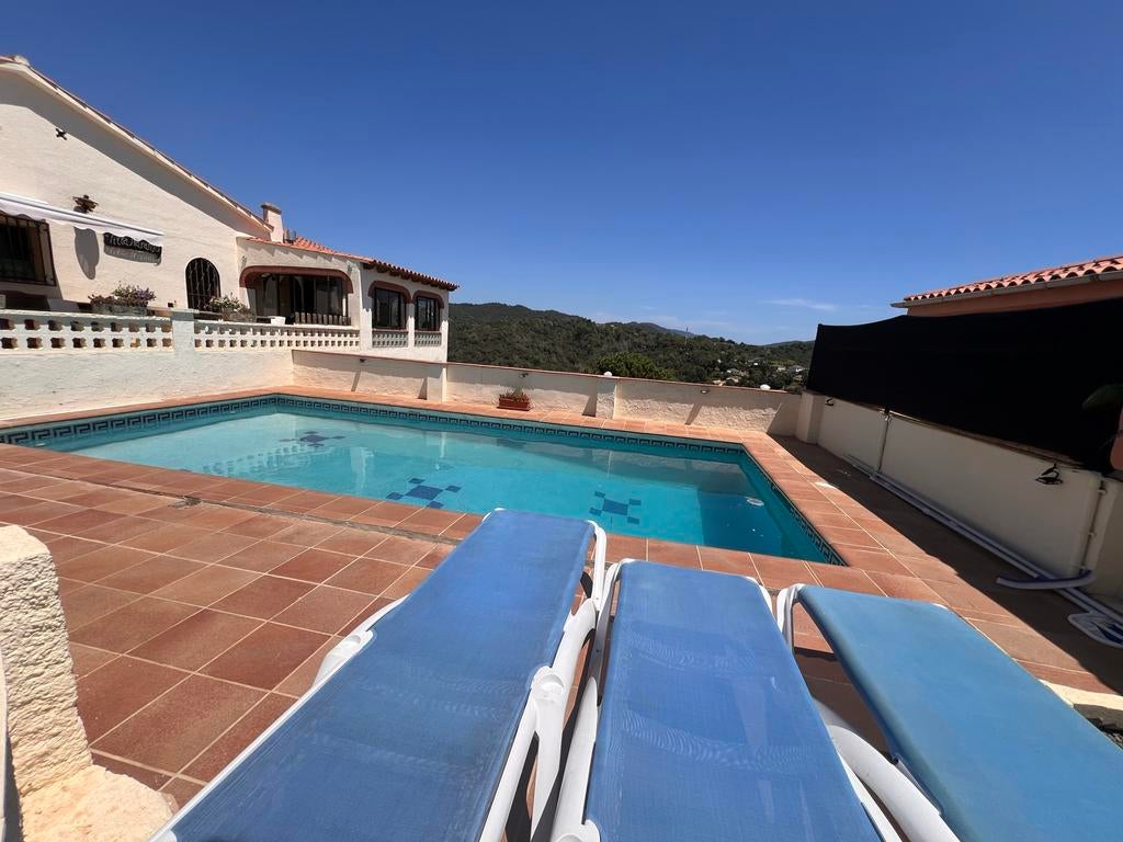 Villa zeezicht costa brava spanje prive zwembad 10 pers huis, 4 of meer slaapkamers, In bergen of heuvels, Costa Brava, Landelijk