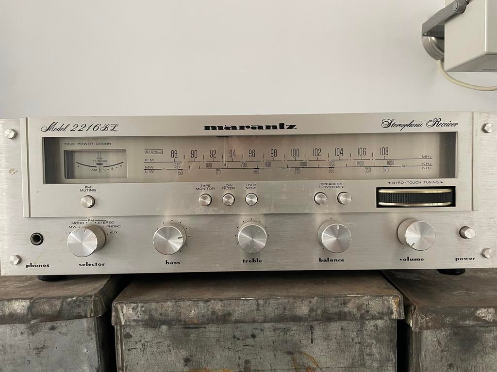 Marantz 2216BL Stereophonic Receiver, Audio, Tv en Foto, Versterkers en Receivers, Marantz, Gebruikt, Ophalen of Verzenden, Minder dan 60 watt