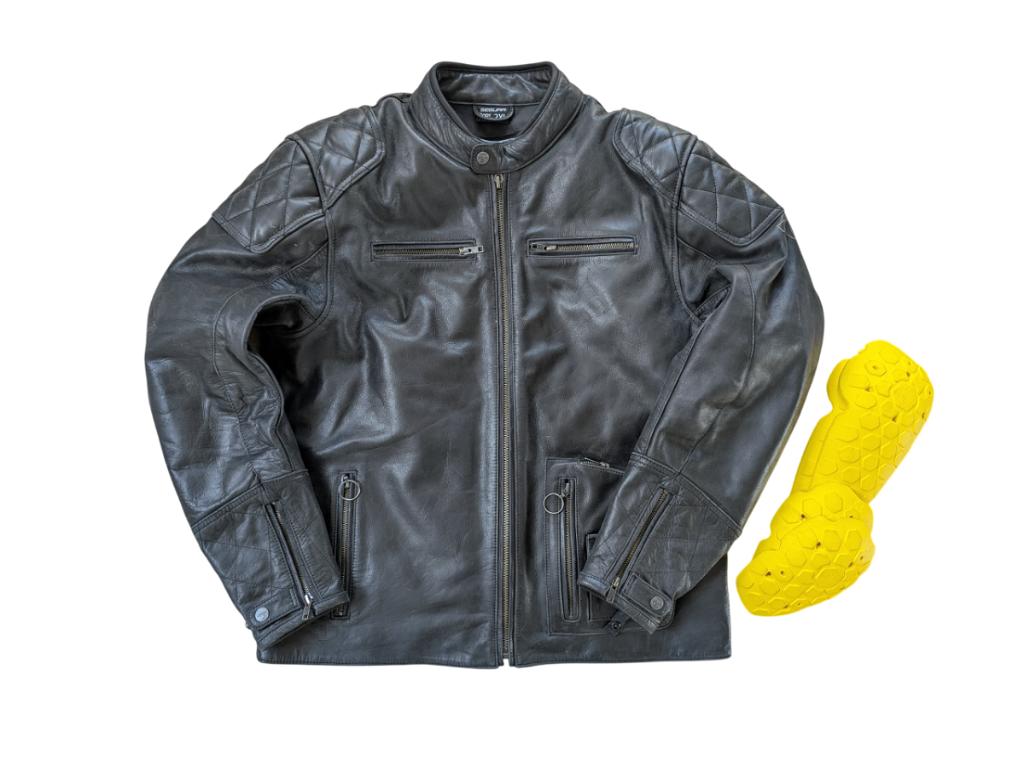 Segura Madisson vintage leren motorjas heren - Zwart - 2XL, Heren, Jas | leer, Ophalen of Verzenden, Segura