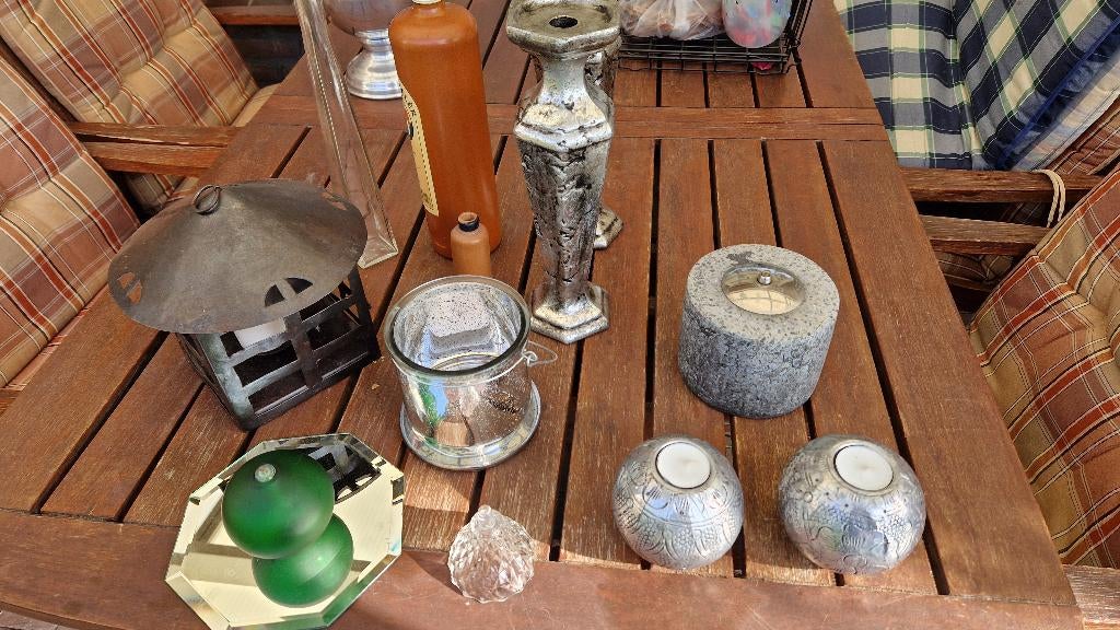 theelicht decoratie kandelaars-houders- olie, Overige materialen, Ophalen of Verzenden, Zo goed als nieuw, Kandelaar