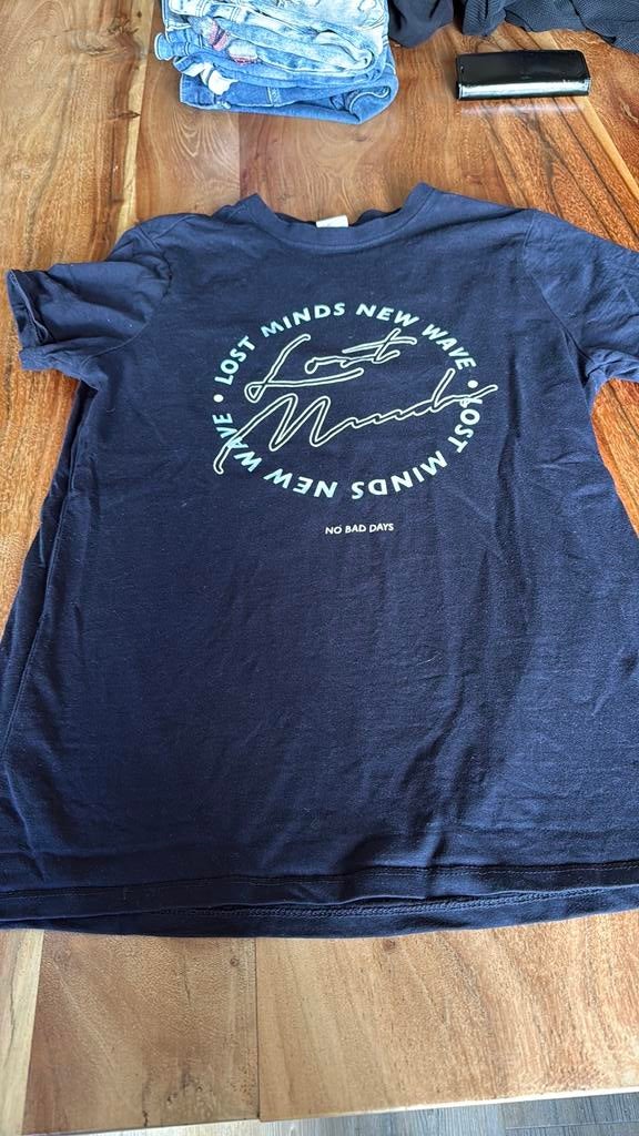 Shirt met opdruk, Ophalen of Verzenden, Gedragen, Maat 46 (S) of kleiner, Blauw