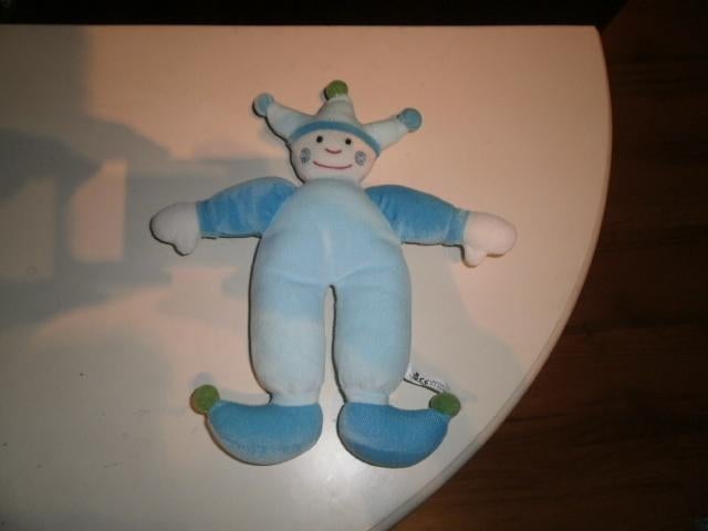 Nar/harlekijn/joker blauw uni toys twee kleurig blauw van, Kinderen en Baby's, Overige typen, Blauw, Ophalen of Verzenden, Zo goed als nieuw