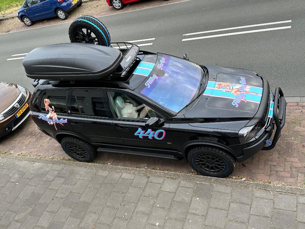 Volvo XC90 V8 'the Moose' Overland Rally, 8 cilinders, 138 €/maand, 7 stoelen, Zwart