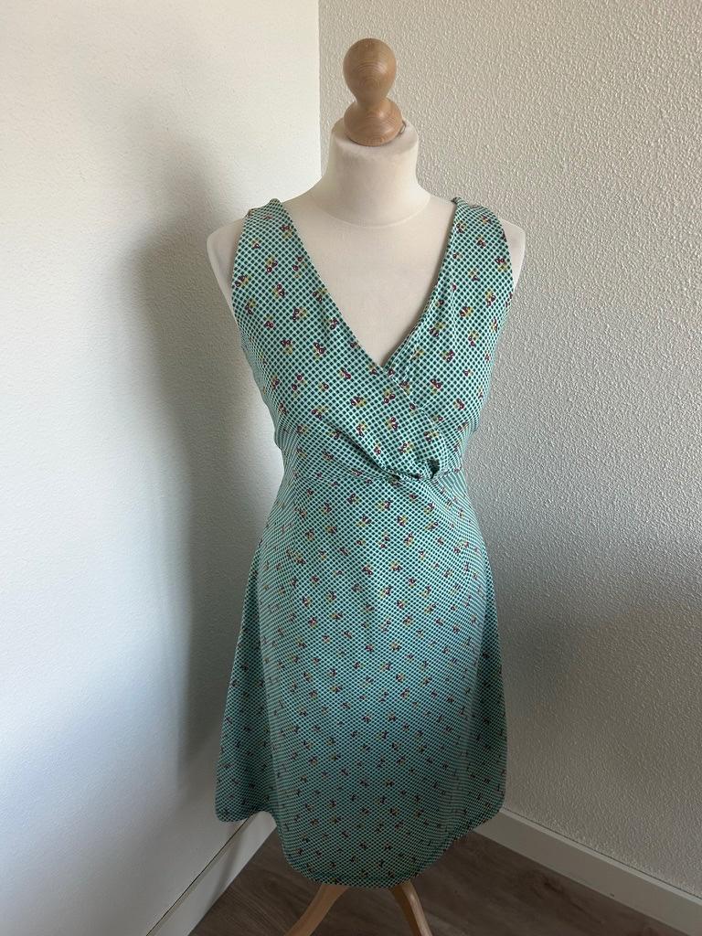 King Louie maat L groene Ginger zomer jurk 1906, Maat 42/44 (L), Ophalen of Verzenden, Zo goed als nieuw, Knielengte