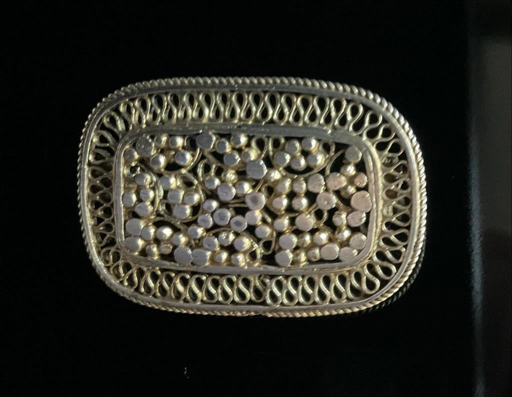 Vintage Doublé Broche - Gebruikt met lichte slijtage, Overige materialen, 4 tot 7 cm, Gebruikt, Ophalen of Verzenden